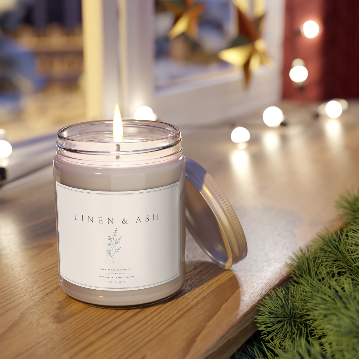 Linen & Ash Soy Candle
