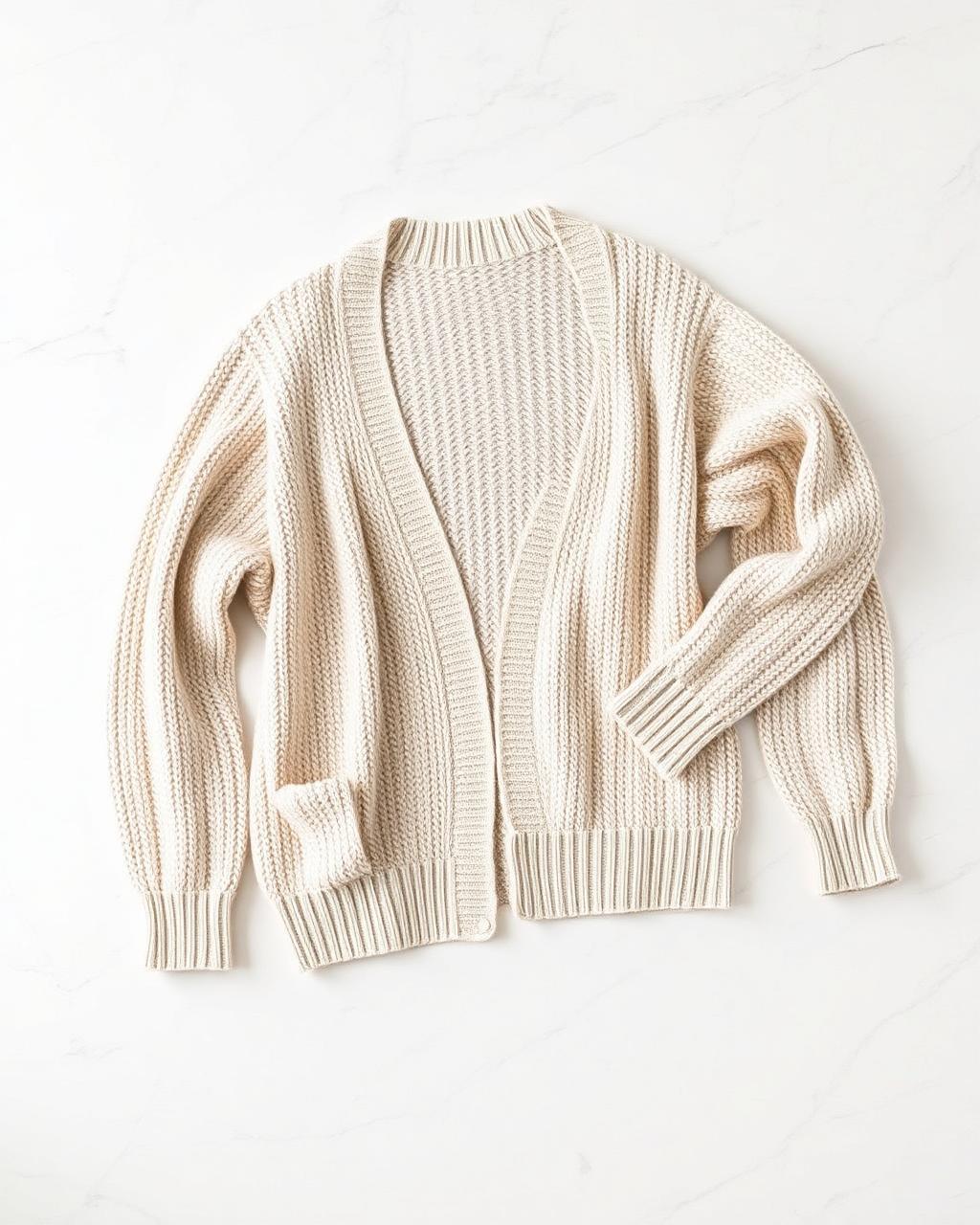 Oatmeal Chunky Cardigan